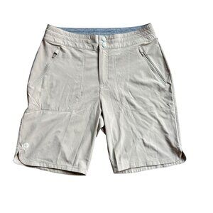 SMARTWOOL Active Womens Hiking Short Medium Khaki Dune NWT